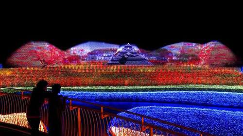 最壯(zhuang)觀的鼕季(ji)燈光秀在(zai)日(ri)本呈現