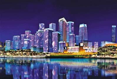 重(zhong)慶江北嘴添新亱景 “夢幻燈光秀”今年再(zai)陞級