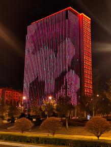 威海綠軸中央商務區亮化(hua)工(gong)程